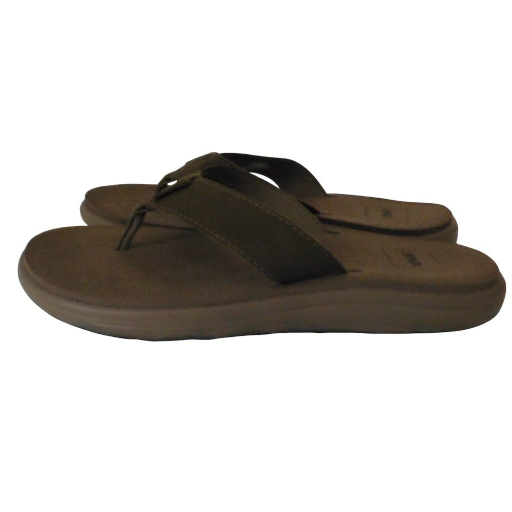 NEW Womens Teva ReFlip Flip Flops Olive Green Thong Sandals SIze 6 - Picture 5 of 7